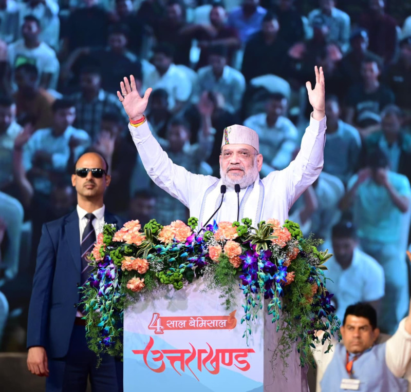 Amit Shah Vows to Expel Infiltrators, Highlights Uttarakhand’s Rapid Development