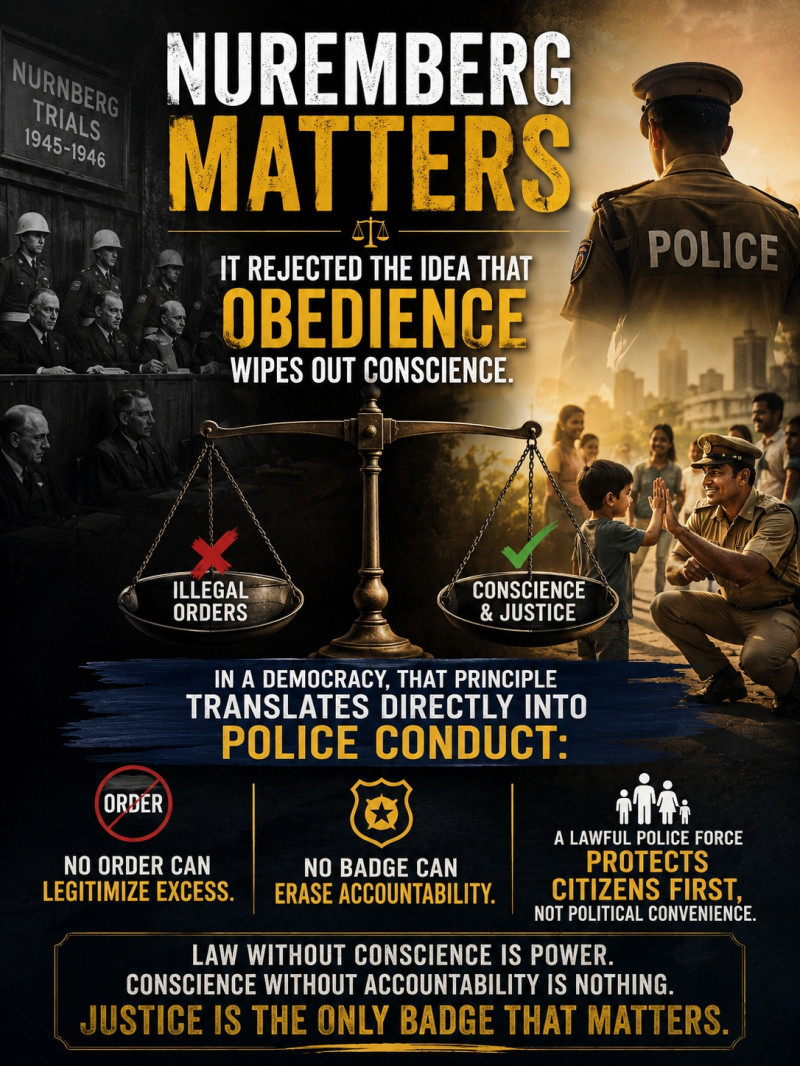 Jantar Mantar Police Saga-Nuremberg Law and Police Morality: Why Obedience Cannot Excuse Brutality