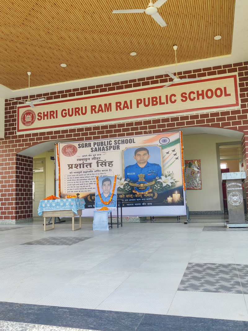 SGRR Pays Tribute to Squadron Leader Prashant Singh