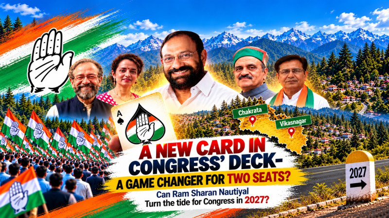 Special story-Congress Plays Its ‘Ace of Spades’: Can Ram Sharan Nautiyal’s Induction Be the Elixir for Twin-Seat Electoral Victory in 2027?
