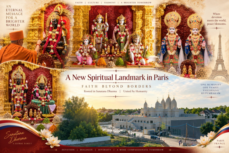 A New Spiritual Landmark in Paris: France’s First Traditional Hindu Mandir Opens with a Message of Global Harmony